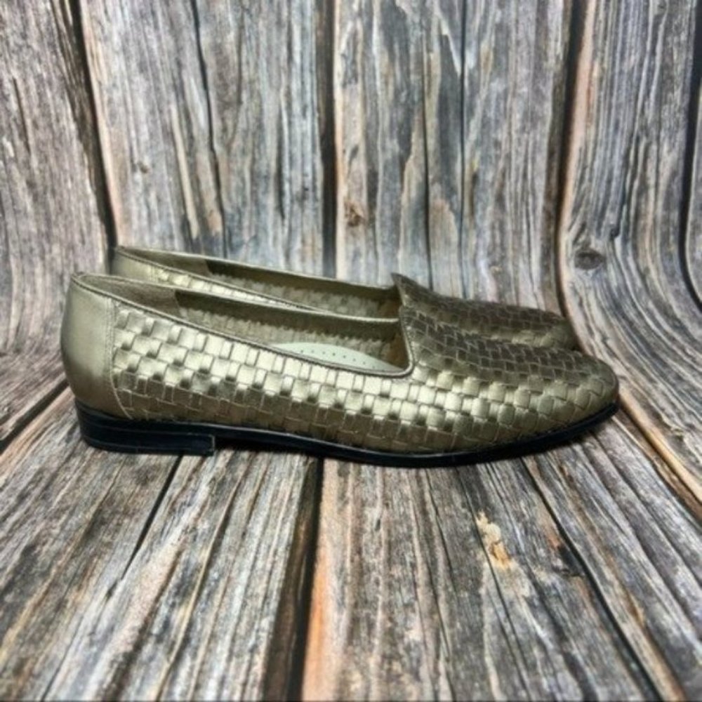 Trotter’s Liz Slip-On Wmns Size 8.5 Pewter Flats Loafers Shoes